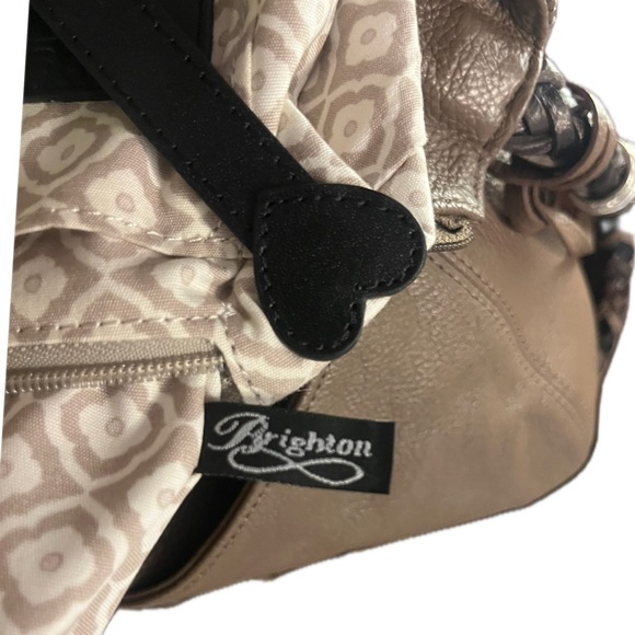 Brighton Barbados Ziptop Hobo Brown - Picture 10 of 13